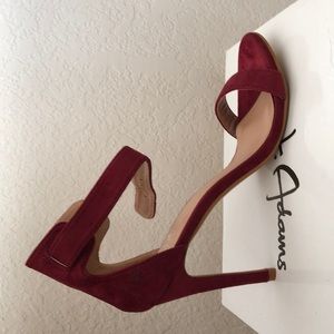 Burgundy Suede Heel